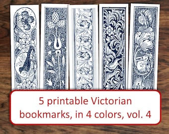Medieval printable bookmarks for DIY party favors hostess | Etsy