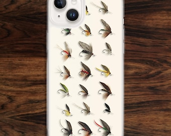 Fly fishing iPhone case for hunters trout fishermen outdoors people nature lovers (17)