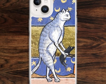 Funny medieval iPhone case with cat & rat from Middle Ages artist (17)