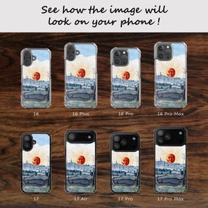 Quirky Medieval Sun iPhone MagSafe Case: Boho Art Design for models 14 - 17 image 8