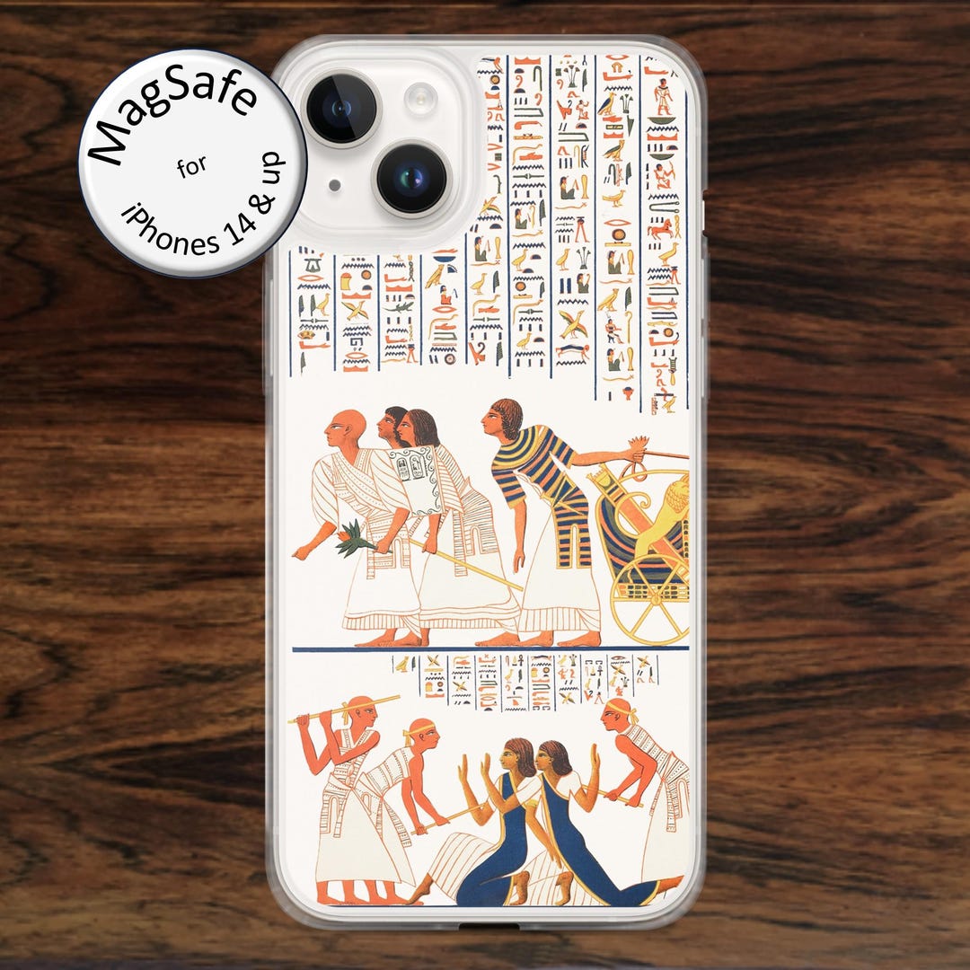 Magsafe: Egyptian Art iPhone Case With Hieroglyphics and People, for ...