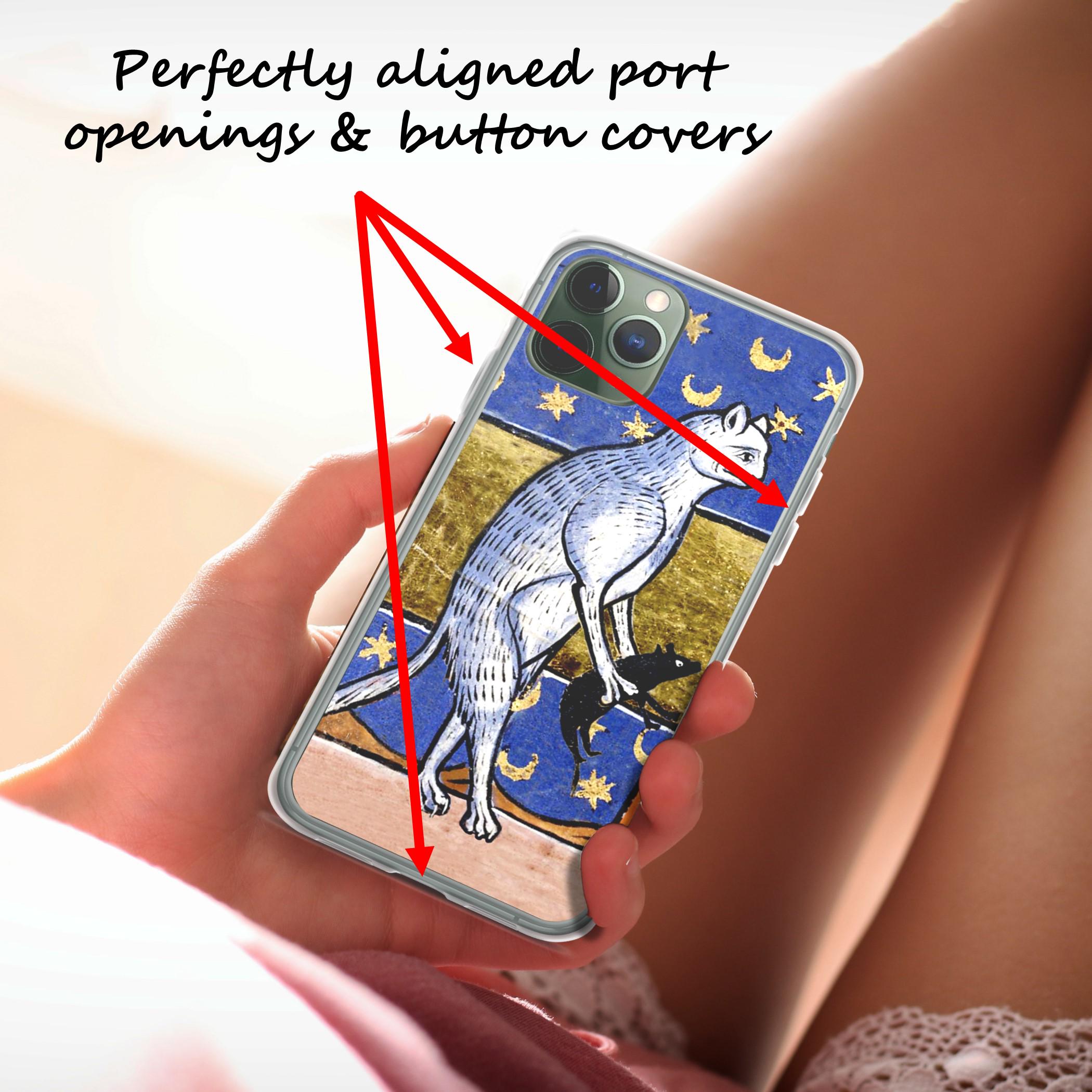 Funny Medieval IPhone Case with cat and Rat from Middle Ages Artist