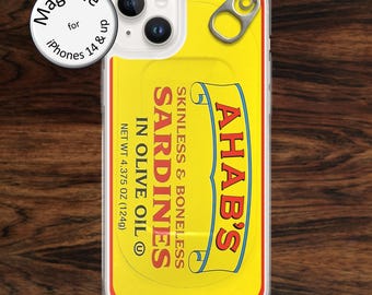 MagSafe iPhone Case: Fun Sardine Tin Design for models 14 - 17