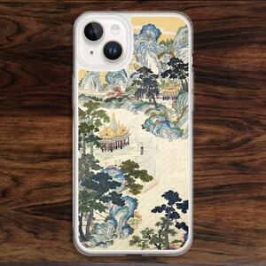 Chinese Landscape iPhone Case: Silk Tapestry Art (17)