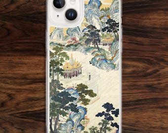 Chinese Landscape iPhone Case: Silk Tapestry Art (17)