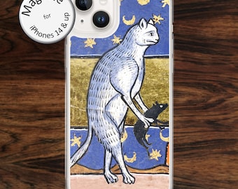 Funny Medieval cat & rat MagSafe iPhone case (17)