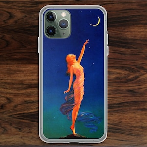 Boho iPhone case in Maxfield Parrish style with psychedelic colors!