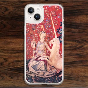 Lady and Unicorn iPhone Case: Medieval Tapestry Art (17)