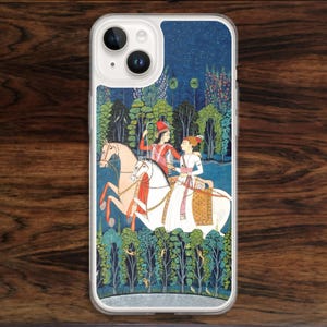 Persian Art iPhone Case: Medieval Horsemen Falcon Hunting (17)