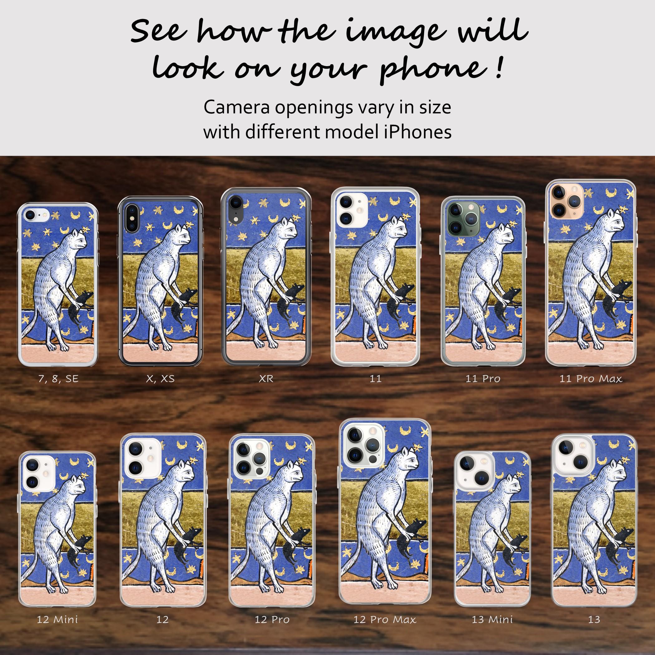 Funny Medieval IPhone Case with cat and Rat from Middle Ages Artist