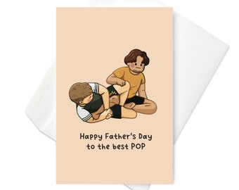 Father's Day - Best Pop BJJ Card | Funny Jiu Jitsu Card