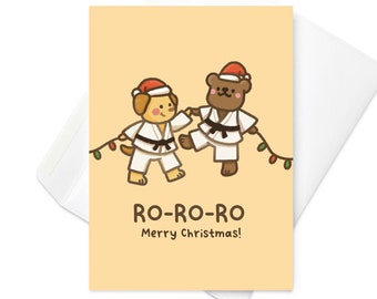 Ho-Ho-Ho BJJ Christmas Card for Kids | Brazilian Jiu jitsu Card