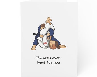 I'm Heels over Head for You BJJ Card | Jiu jitsu card