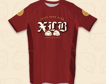 XLB Dumpling Jiu Jitsu Rash Guard for Youth Womens Mens