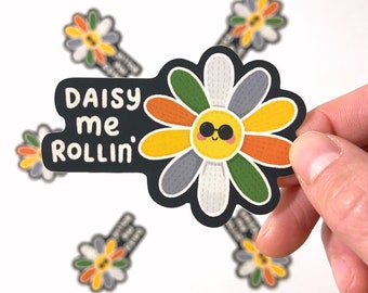 Daisy Me Rolling Kids Belt Jiu Jitsu Sticker |  BJJ Sticker