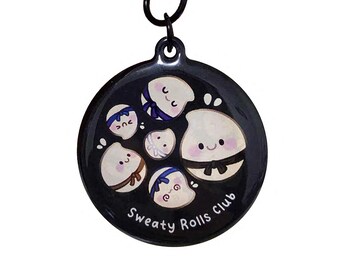 Jiu Jitsu Sweaty Rolls Club Keychain | Cute BJJ Keychain