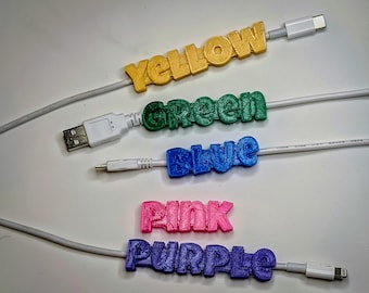 Cable Labels: Custom name tags for your charging cables