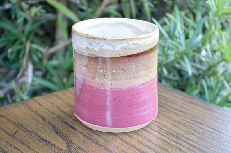 Pink Handmade Pottery Tumbler, 12oz image 6