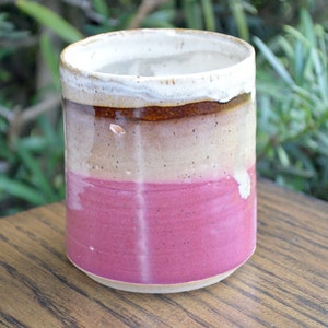 Pink Handmade Pottery Tumbler, 12oz image 2