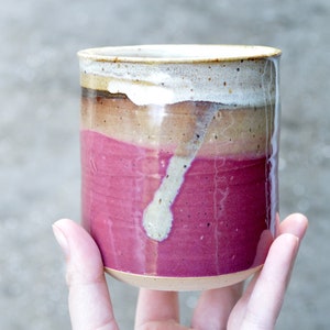 Pink Handmade Pottery Tumbler, 12oz image 7