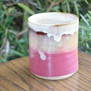 Pink Handmade Pottery Tumbler, 12oz image 5