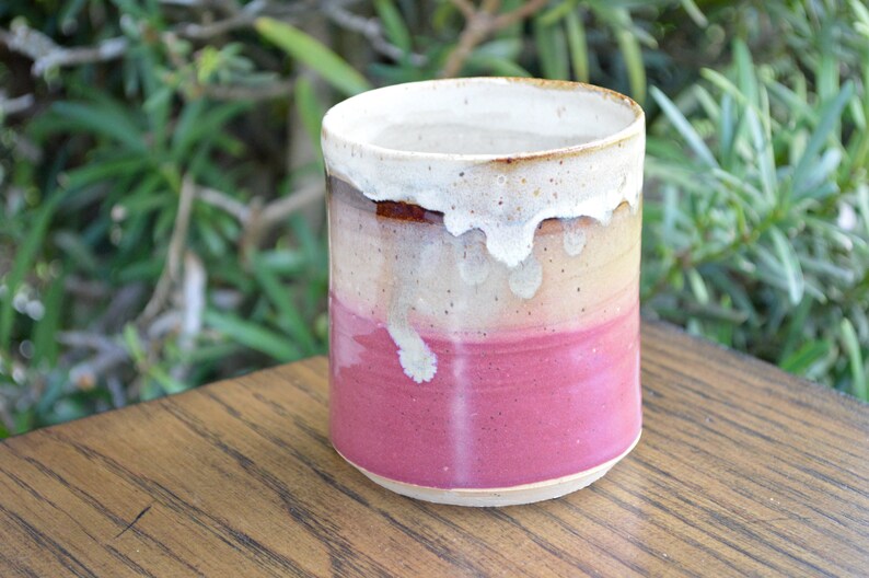 Pink Handmade Pottery Tumbler, 12oz image 5