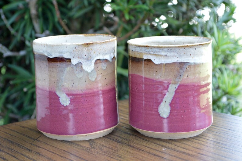 Pink Handmade Pottery Tumbler, 12oz image 3