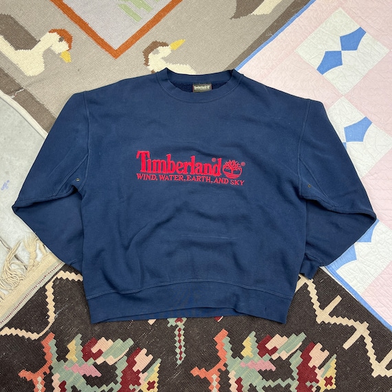 Vintage 90s 1990s Timberland Embroidered Crewneck… - image 1