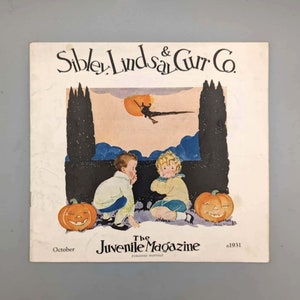 Sibley, Lindsay & Curr Company, The Juvenile Magazine, October Issue, Vintage Fiction and Craft Periodical for Children (1931)