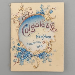 Colgate & Co. Miniature Pocket Calendar, Rare Vintage Advertising Booklet (1895)