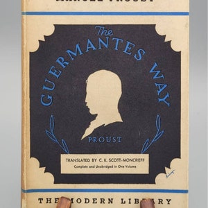 Marcel Proust, The Guermantes Way, Rare Vintage 1st Modern Library Edition Book w/ Dust Jacket (1933)