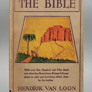 Hendrik Van Loon, The Story of the Bible, Rare Vintage 1st Edition Book w/ Dust Jacket (1923)