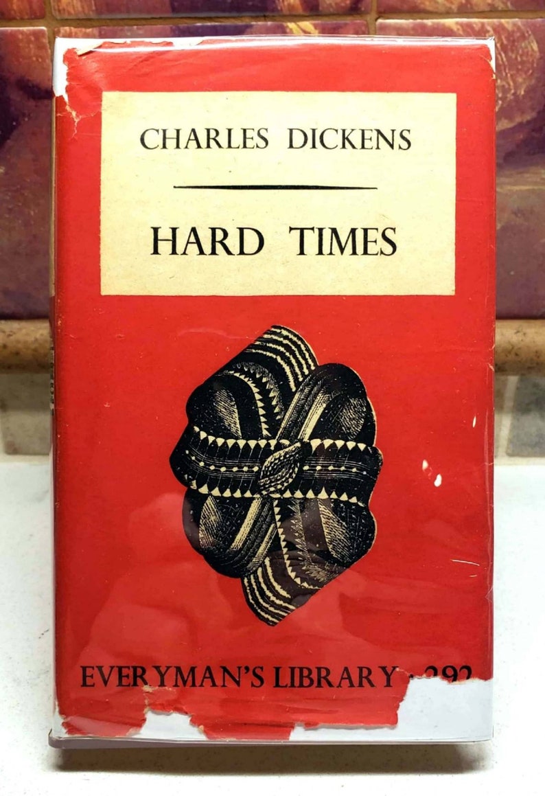 Charles Dickens Hard Times Vintage Book W Dust Jacket Etsy