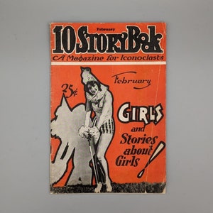 10 Story Book, February Issue, Girls & Stories About Girls, Vintage Pulp and Pinup Magazine (1930)