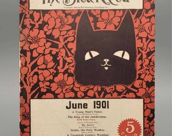 The Black Cat, No. 69, Rare Vintage Art Nouveau Literary Magazine (June, 1901)