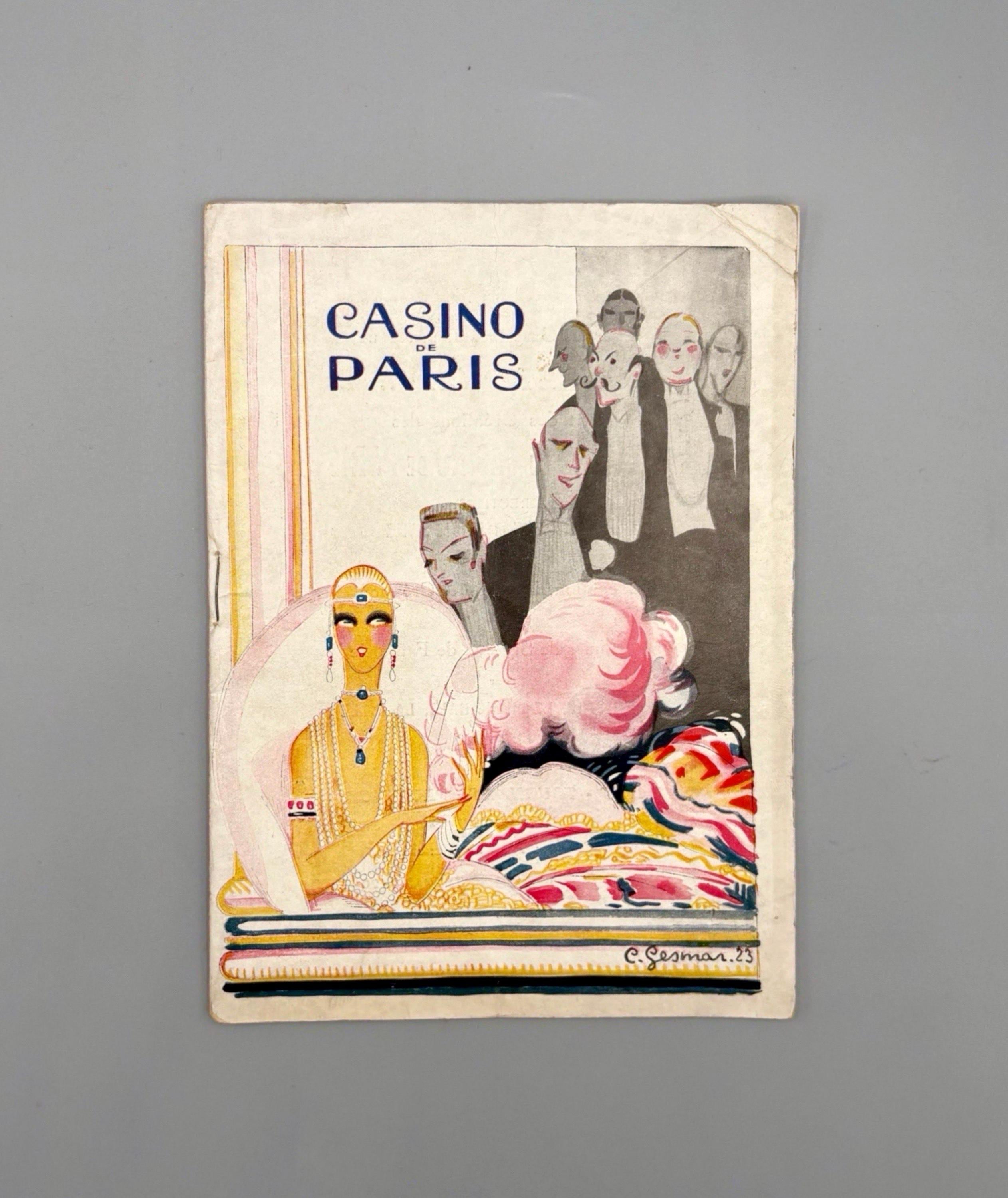 Casino De Paris, Vintage French Music Hall Souvenir Program (1923