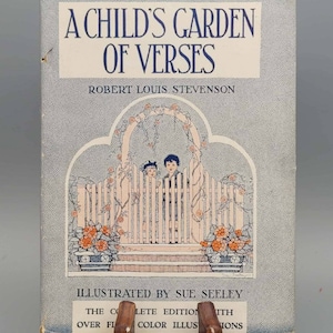 Robert Louis Stevenson, A Child&#39;s Garden of Verses, Rare Vintage 1st Edition Children&#39;s Book w/ Dust Jacket (1926)