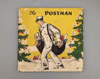 Charlotte Kuh & Kurt Wiese, The Postman, seltenes Vintage illustriertes MacMillan Happy Hour Kinderbuch mit Schutzumschlag (1929)