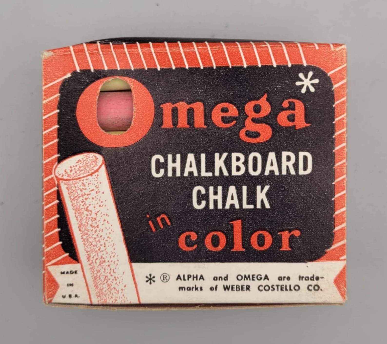 Omega Chalkboard Chalk in Color Vintage Box of Chalk Mint & Etsy