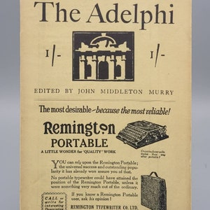The Adelphi, Vol. II No. 11, Vintage Literary Journal - Featuring Maxim Gorky (1925)