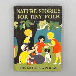Nature Stories for Tiny Folks, McLoughlin Bros. Little Big Books, Vintage Illustrated Hardcover Children&#39;s Book (1928)