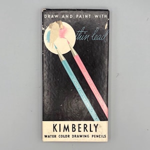 General Pencil Co., Kimberly Water Color Drawing Pencils, Vintage Full & Unused Box of Color Pencils (1950’s)