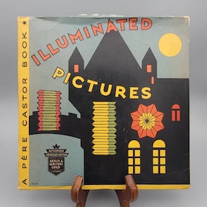 Pere Castor, Beleuchtete Bilder, Seltenes Vintage 1.Edition Interaktives Kinderbuch (1935)