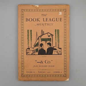 Jean Richard Bloch, -& Co. Vintage Softcover Edition of Book League Monthly - Vol. III/No. 4 (1930)