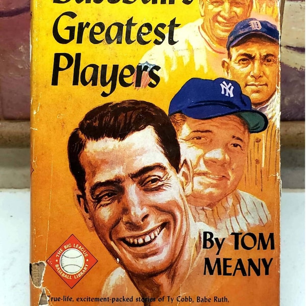 Tom Meany, Baseball's Greatest Players, Vintage Baseball Book w/ Dust Jacket (1953)