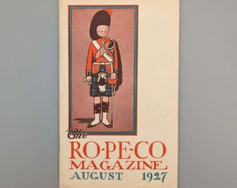 The Ropeco Magazine, August Issue, Rare Vintage Children’s Periodical (1927)