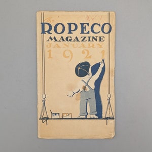 The Ropeco Magazine, January Issue, Vintage Illustrated Children&#39;s Periodical (1921)
