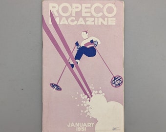 The Ropeco Magazine, January Issue, Vintage Illustrated Children's Periodical (1951)
