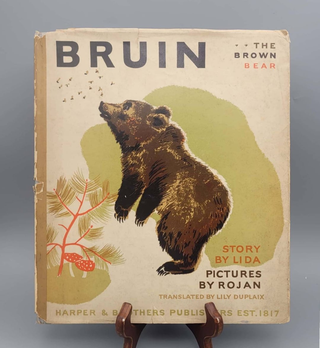 Lida, Bruin the Brown Bear, Rare Vintage 1st Edition Book W Lida, Bruin the Brown Bear, Rare Vintage 1st Edition Book W