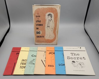 Gladys Baker Bond & Maurice Sendak, Seven Little Stories On Big Subjects, Rare Vintage 1st Edition Box Set of Softcover Books (1955)